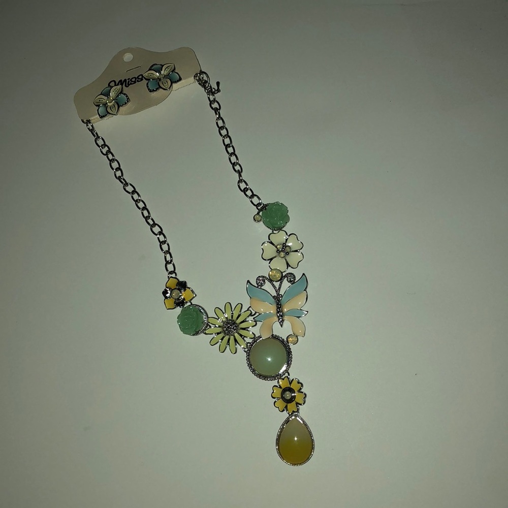 Necklace with matching earrings